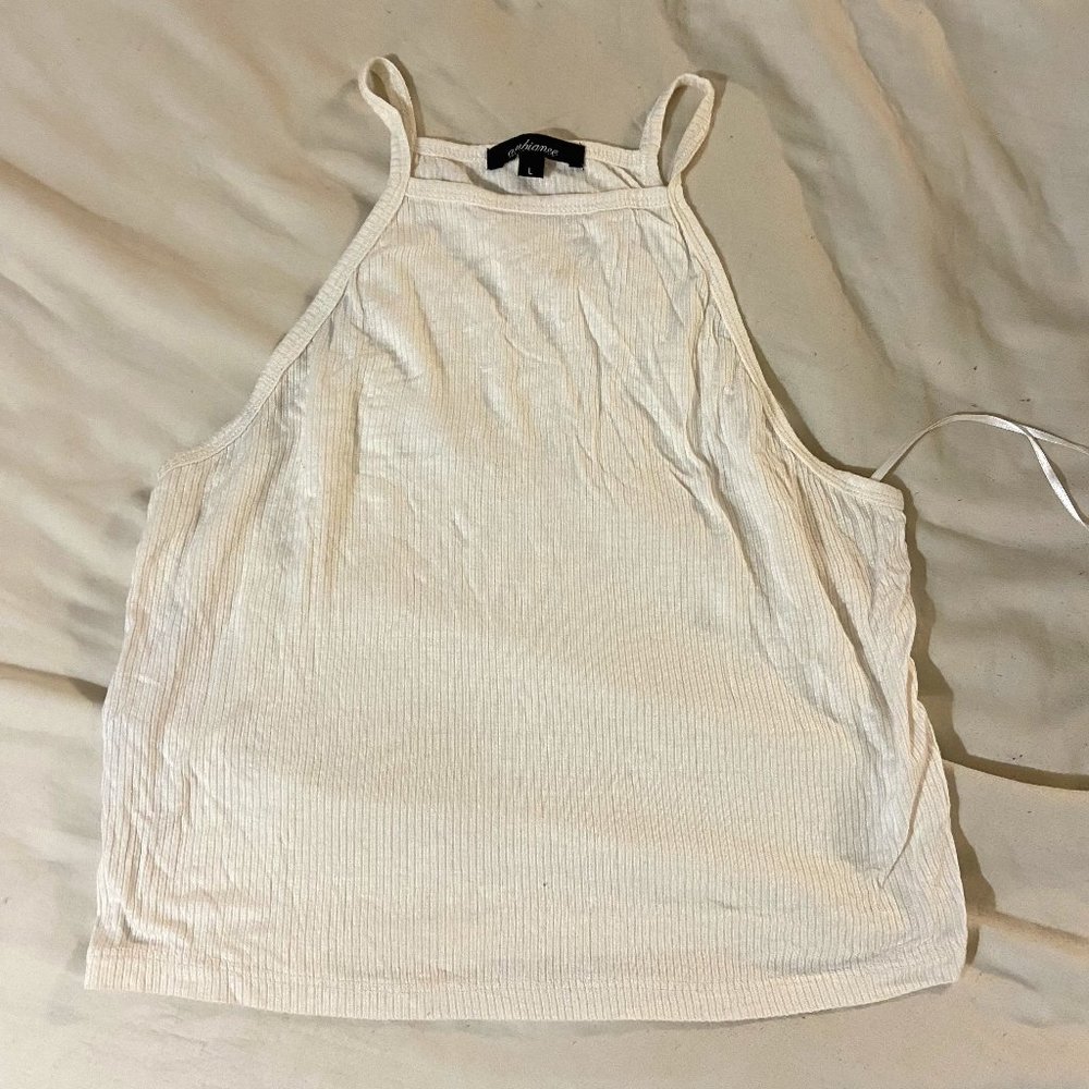 White crop top